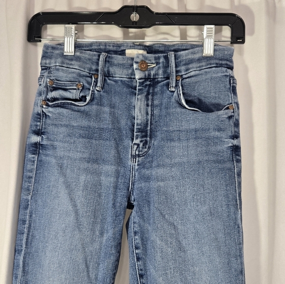 Mother The Looker Ankle Fray Jeans In Groovin' Color Sz 25 - Picture 4 of 15